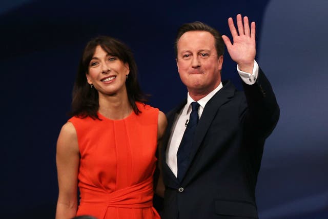 The Camerons at the Conservative party conference in October 2015