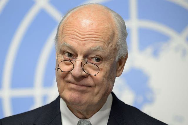 The UN envoy to Syria, Staffan de Mistura, said that initial talks would not involve direct contact between representatives of the Syrian government and the opposition