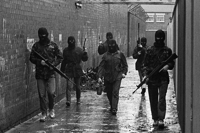 IRA gunmen in West Belfast