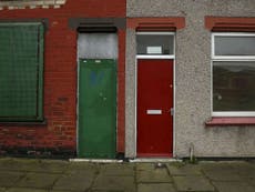 Red doors of asylum seeker housing in Middlesbrough repainted