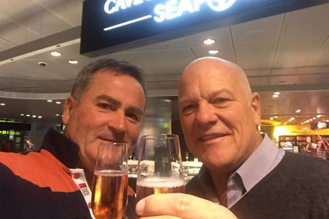 Richard Keys and Andy Gray 'celebrate' the five-year anniversary of their Sky Sports sacking