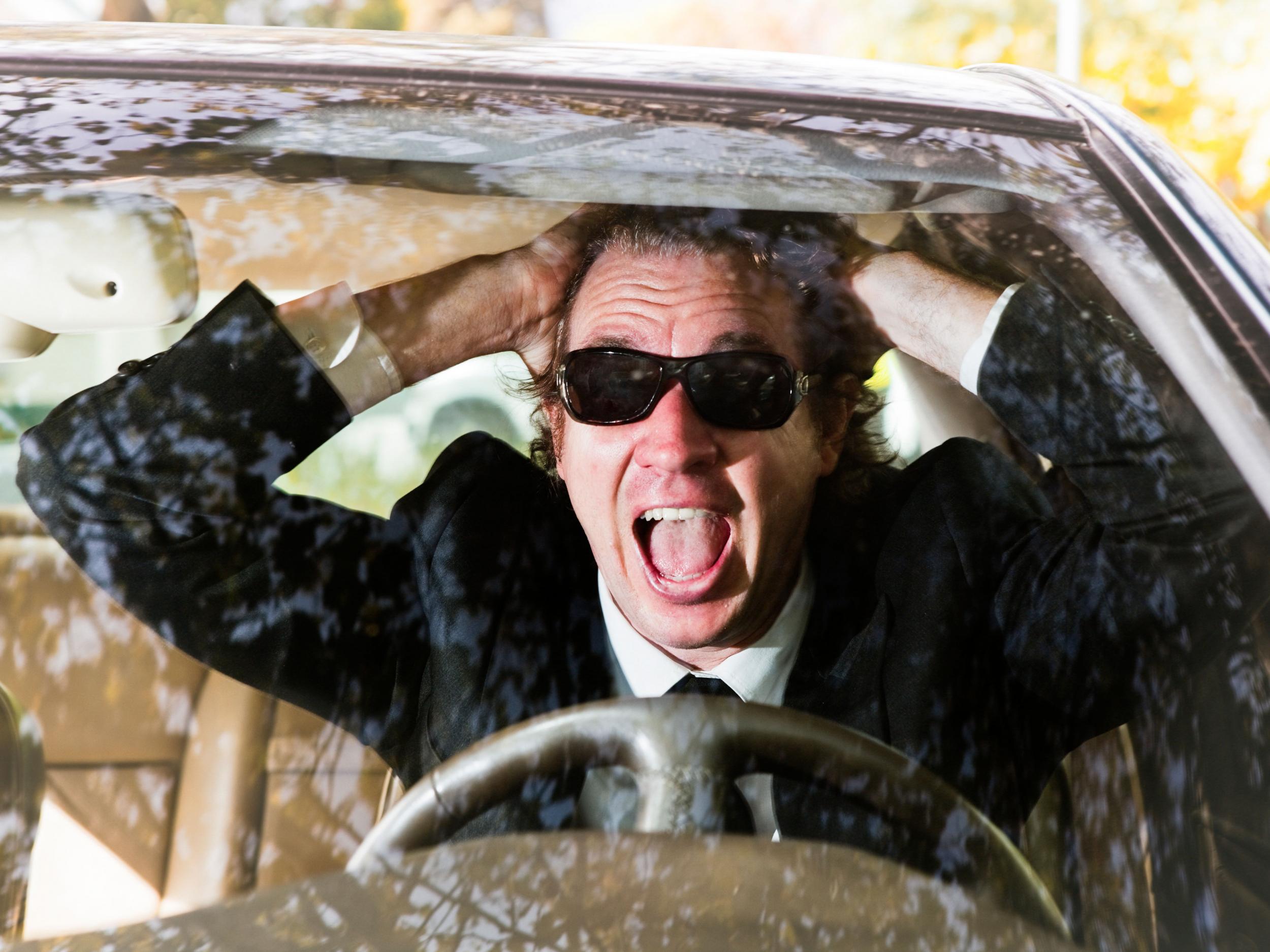 Anger increases someone's susceptibility of colliding on the road
