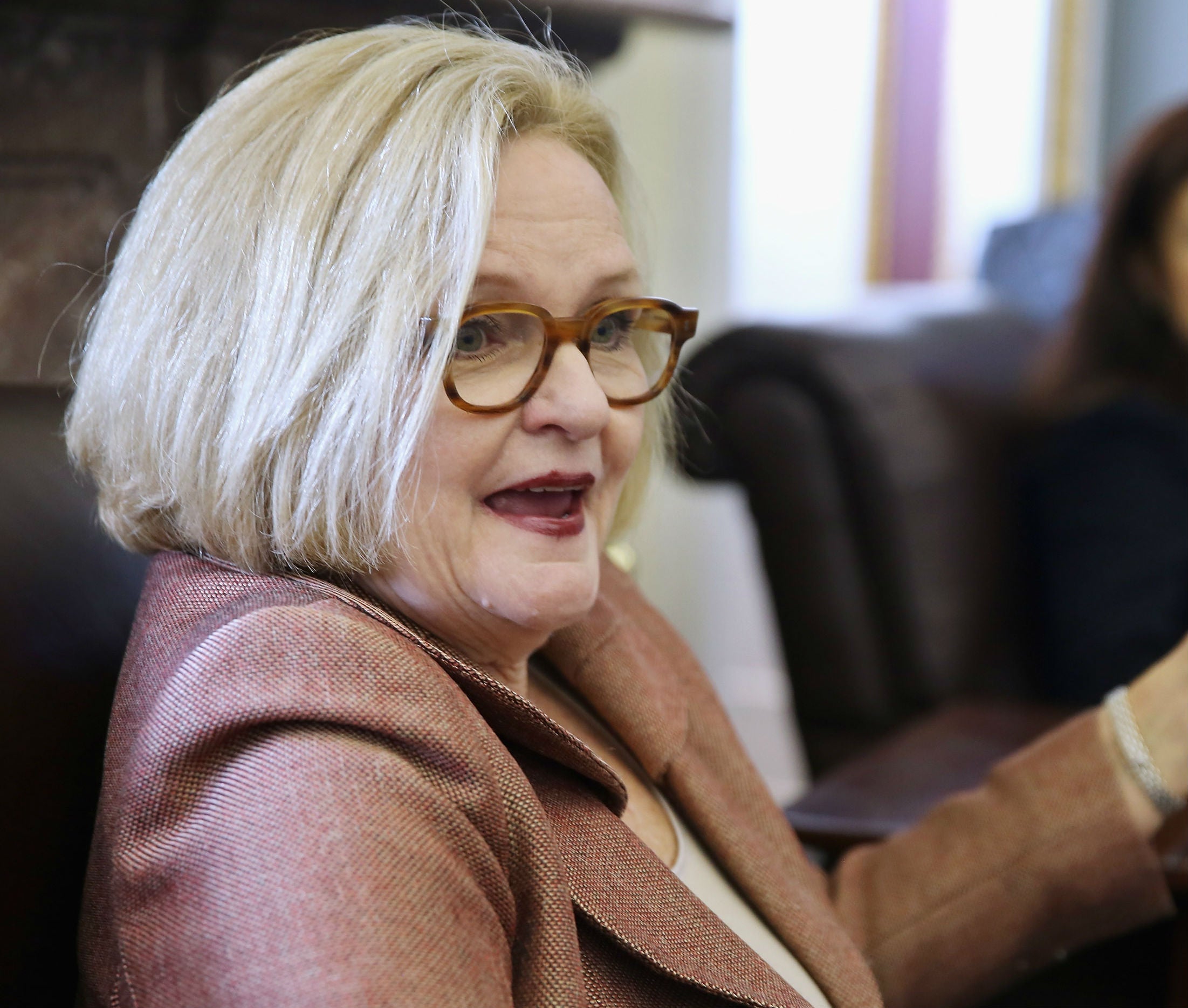 Democrat Senator Claire McCaskill got very excited to be chosen for jury duty