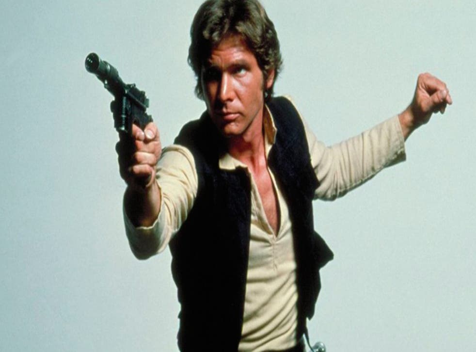 Harrison Ford as Han Solo in the Star Wars movies