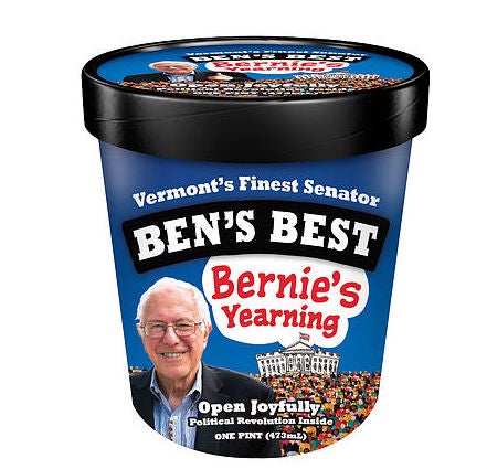Ben Cohen's new flavour in support of the Democratic Presidential candidate