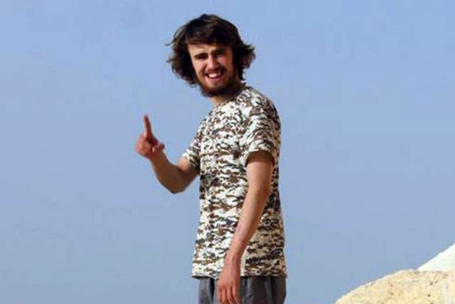 The jury was shown a photo of Jack Letts posing at the Tabqa Dam outside Raqqa