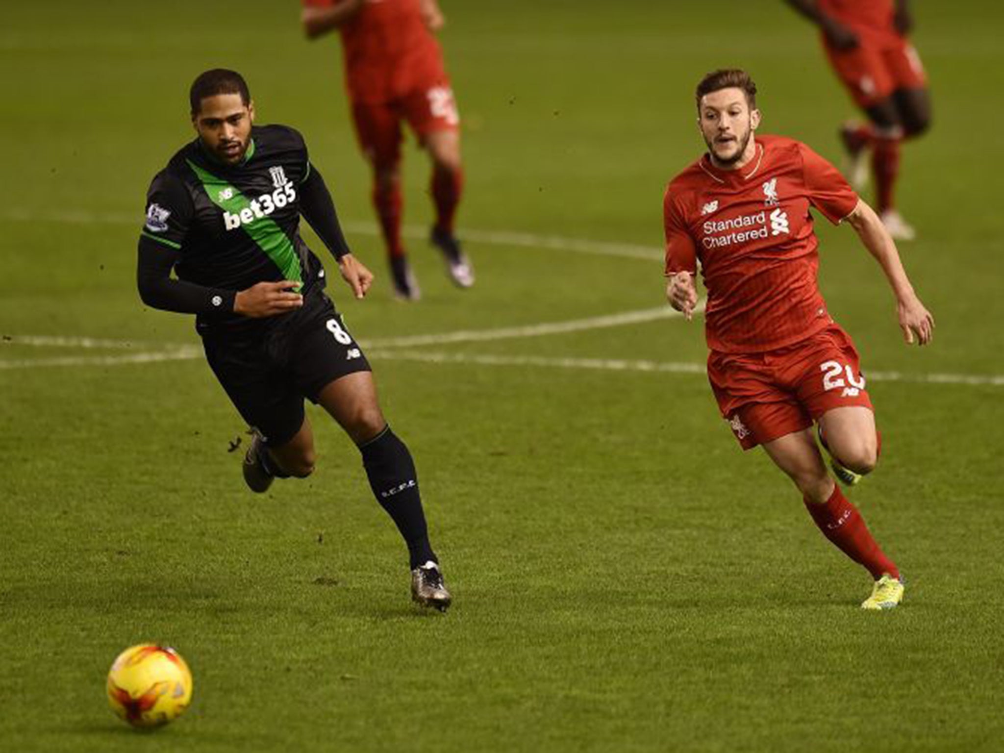 Adam Lallana (left) said Klopp’s words at half-time prompted a heated discussion among the players
