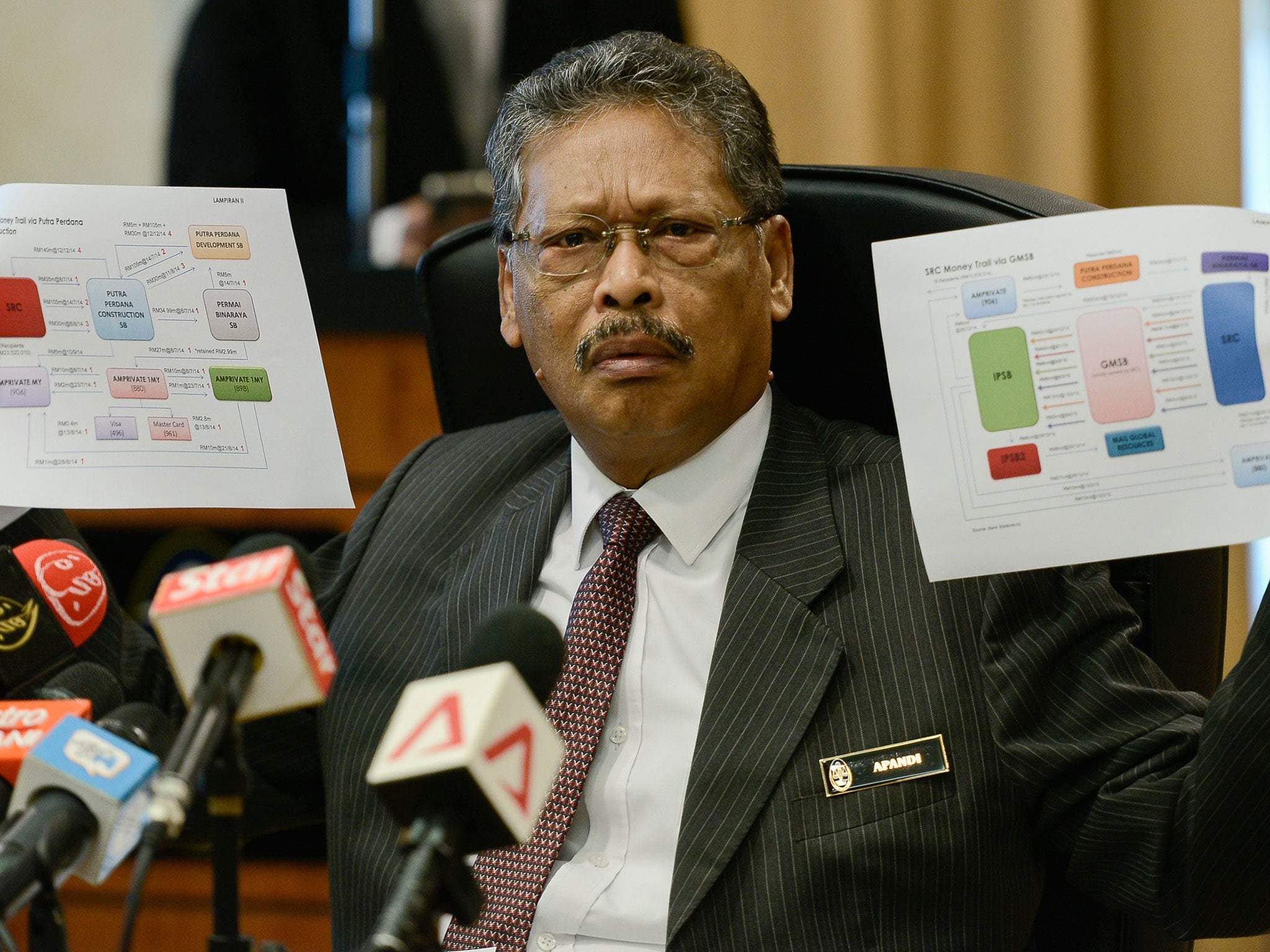 Malaysia's Attorney-General, Mohamed Apandi Ali, cleared Prime Minister Najib Razak of any criminal wrongdoing over the hundreds of millions of dollars in political donations in his bank accounts