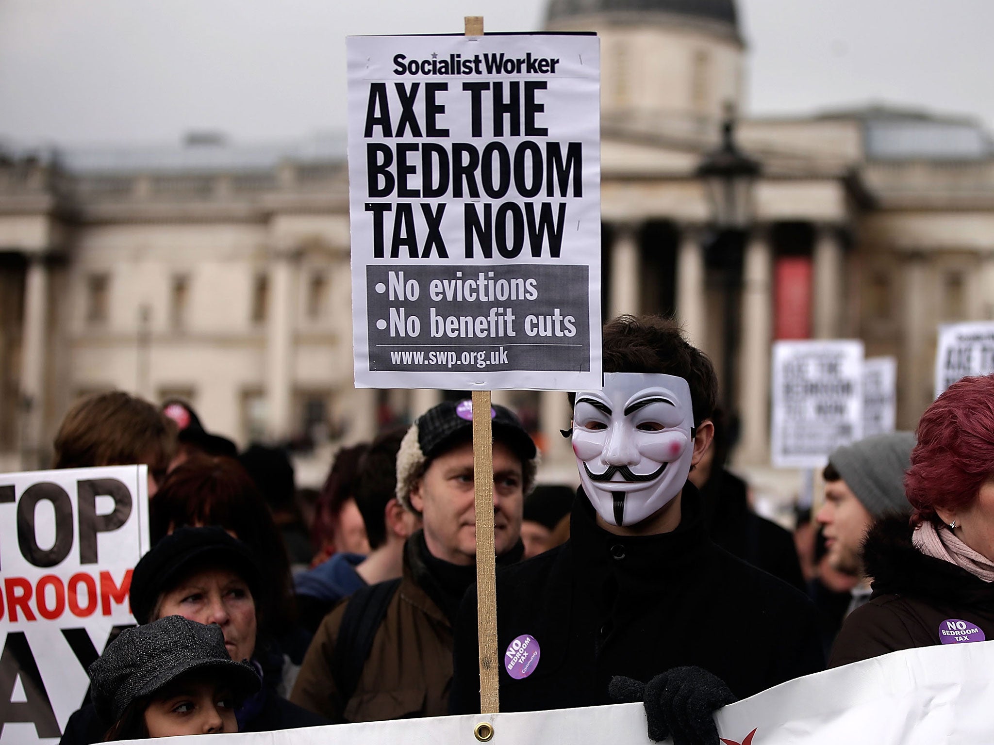 &#13;
The original bedroom tax was a controversial policies that led to protests &#13;