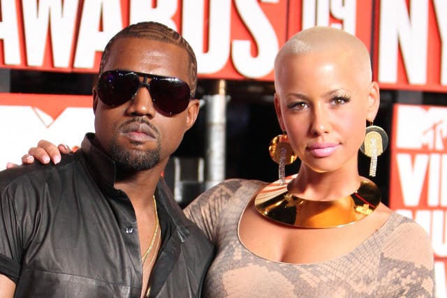 Kanye West with Amber Rose in 2009