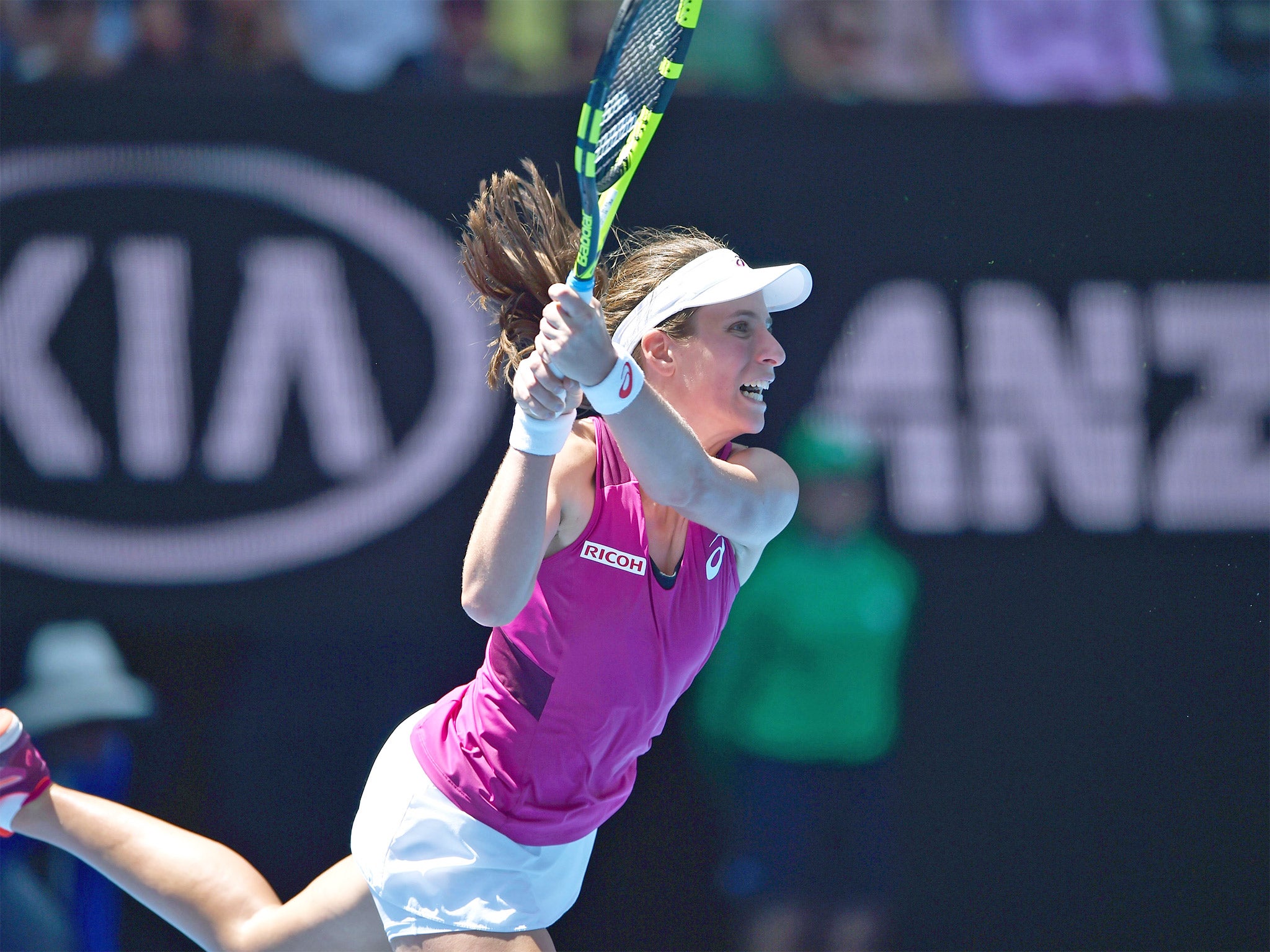 Johanna Konta was coached by Esteban Carril in her teens