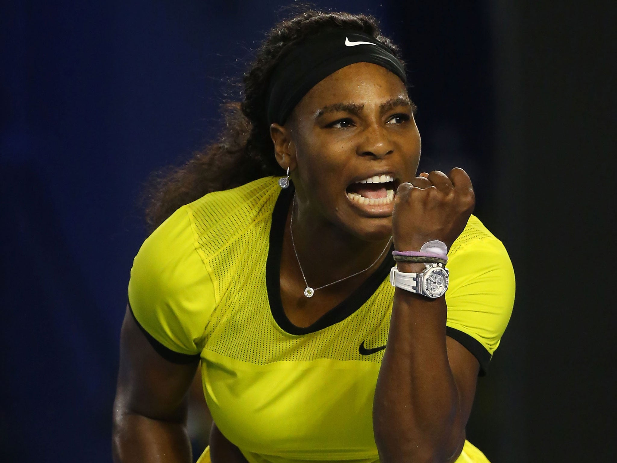 Serena Williams beat Agnieszka Radwanska in the Australian Open semi-finals