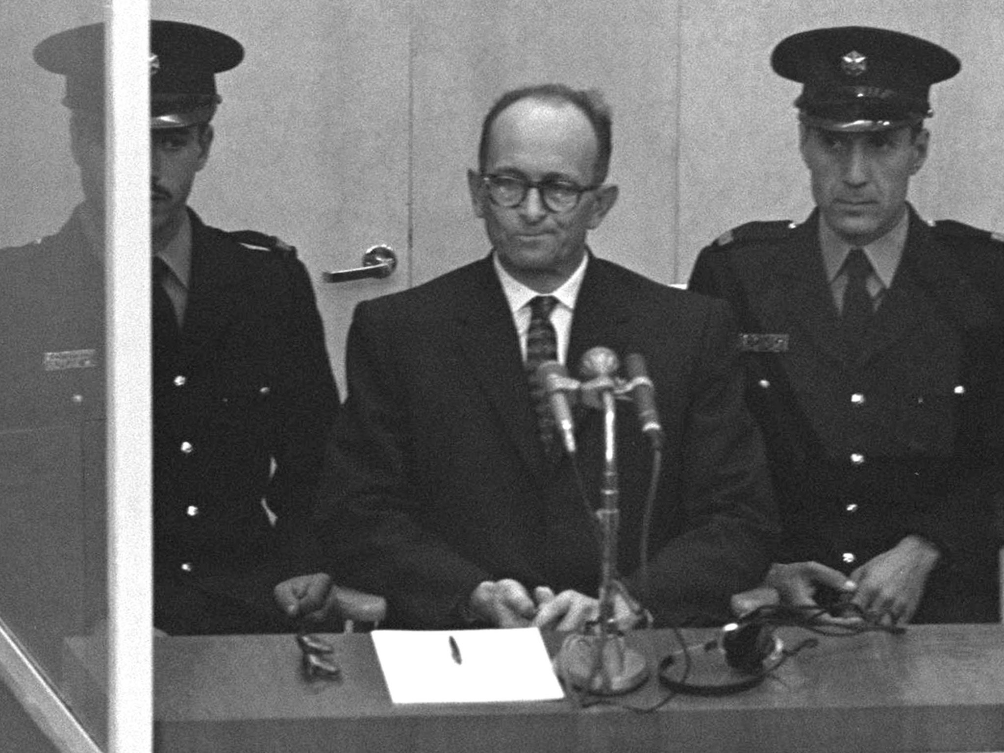 Eichmann at his trial in Jerusalem 1961