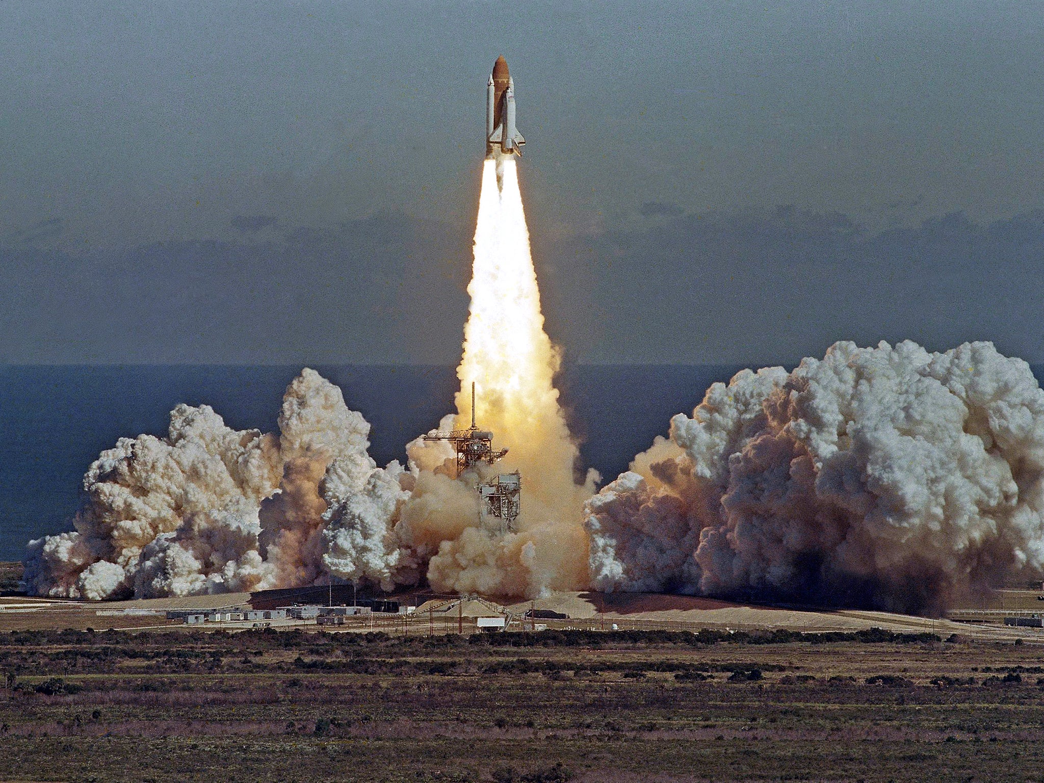 1986: the Challenger spacecraft burst into flames 73 seconds after it launched