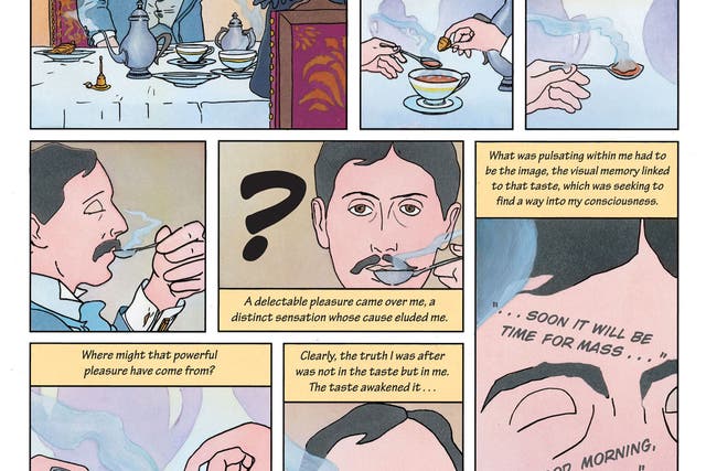 Memories: a tea-soaked madeleine helps the narrator to relive the past in the graphic version of Proust’s classic work