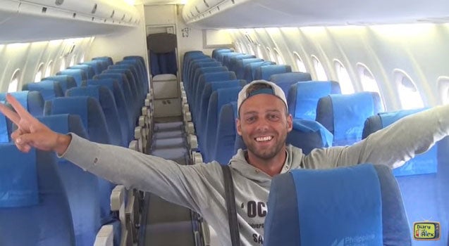 Alex Simon was the only passenger on a Philippines Airlines flight from Manila to Boracay