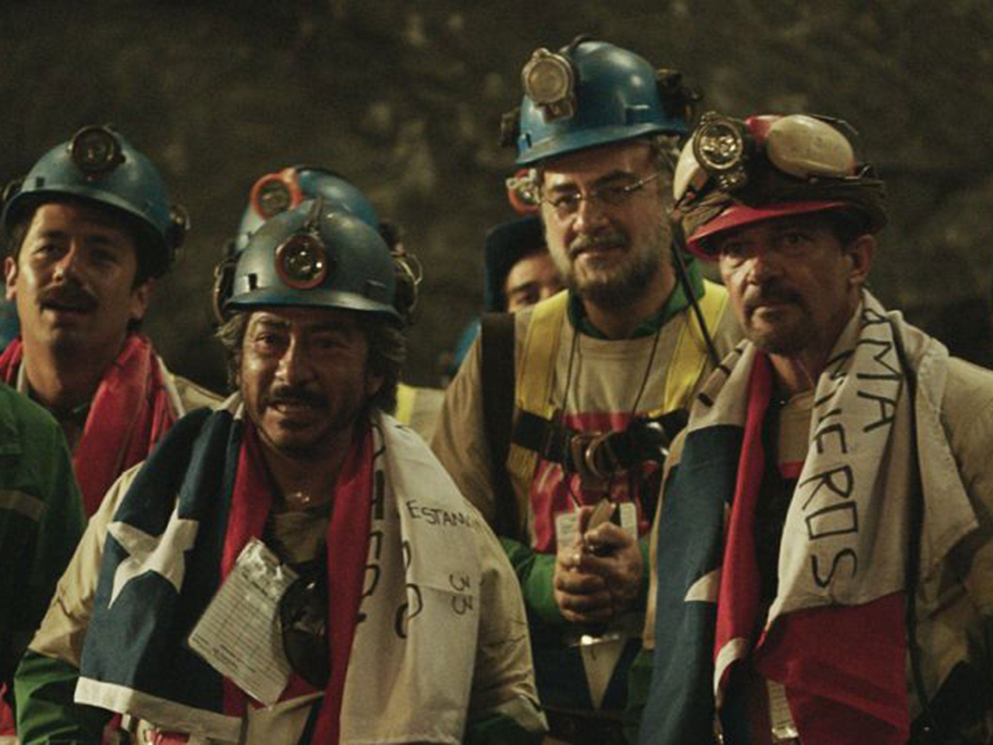 Edge of disaster: Antonio Banderas, right, in ‘The 33’