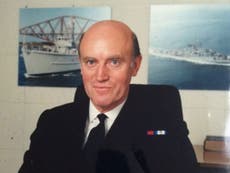 Rear-Admiral Peter Dingemans: Falklands War naval officer