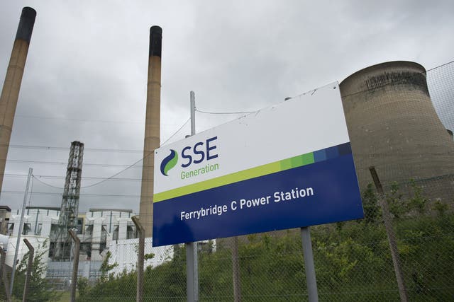 Ferrybridge C power station near Knottingley, owned by energy company SSE. 300,000 of its gas and electricity customers in the UK and Ireland have switched to other suppliers in the past year
