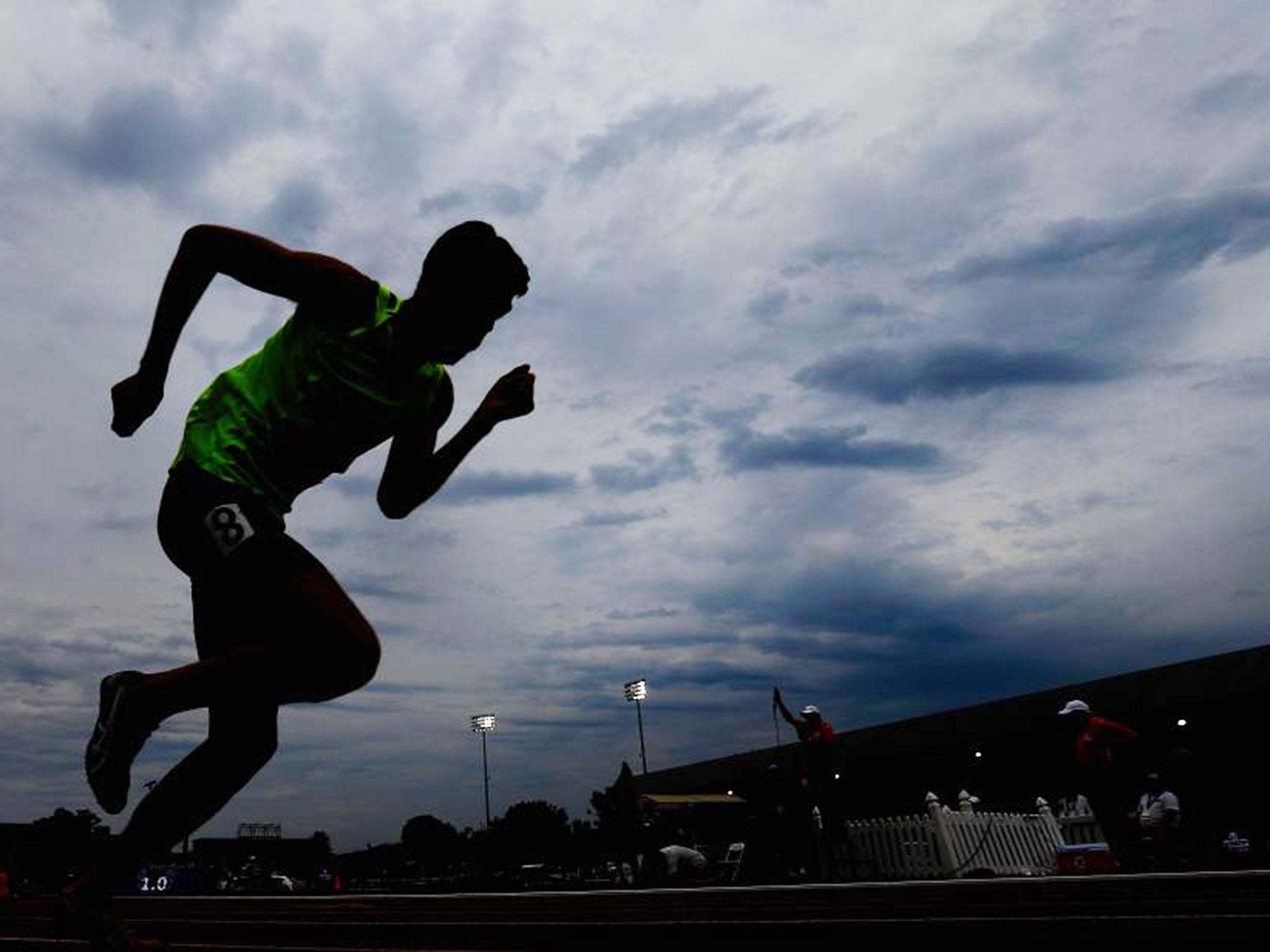 An athlete competes in the 2015 US Outdoor Track and Field Championships at Hayward Field, Eugene, Oregon. The city is struggling to find funds to host the 2021 World Championships
