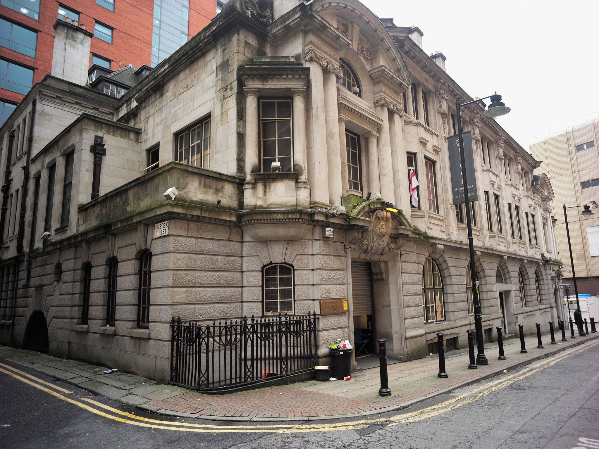 The former Manchester Stock Exchange which is being used by homeless people as temporary accommodation is to be closed