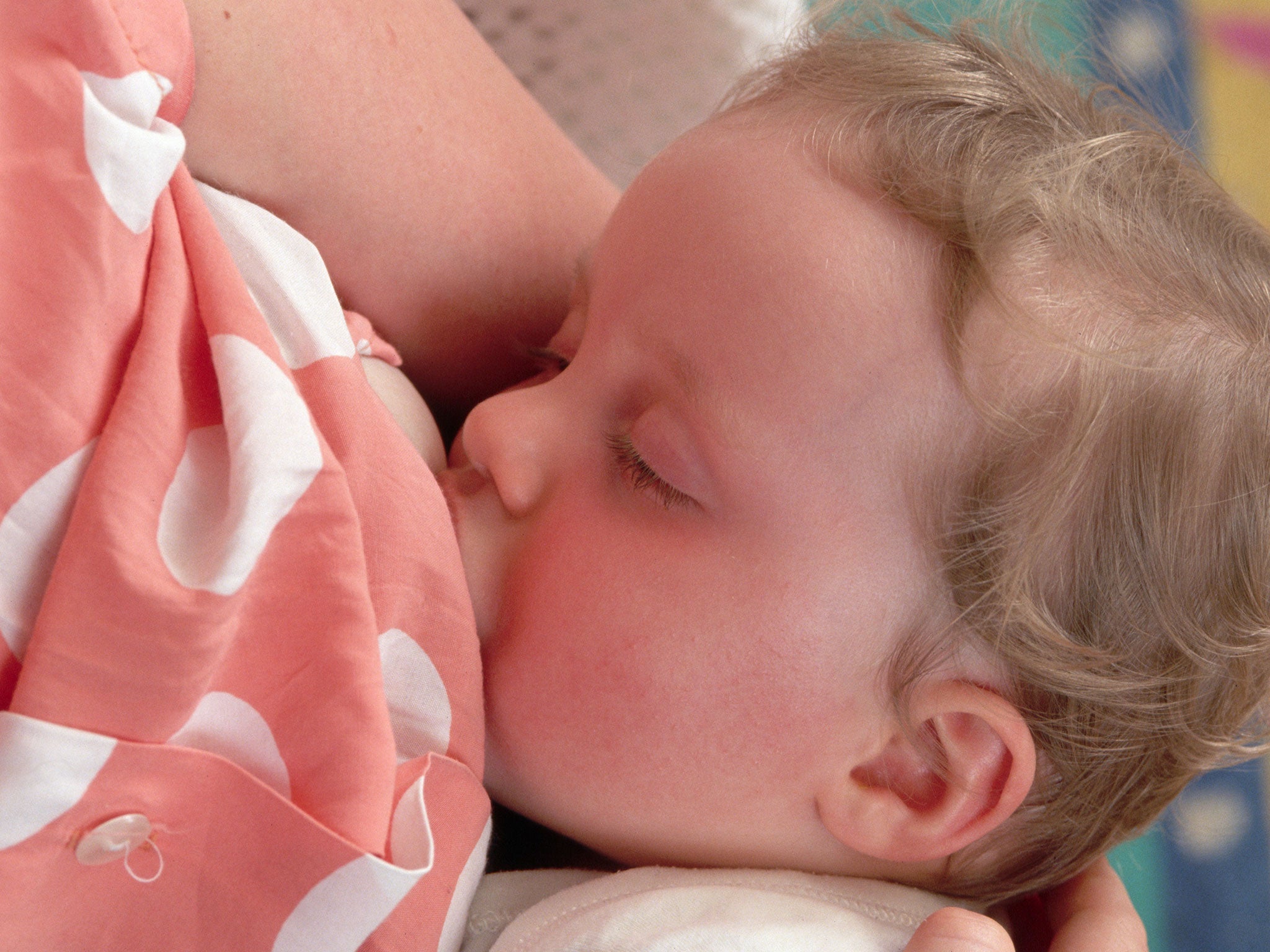 Only 0.5 per cent of British children are breastfed for a year