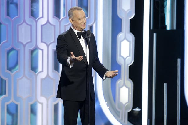 Tom Hanks at the Golden Globes 2016
