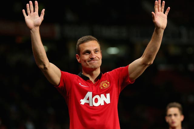 Former Manchester United defender Nemanja Vidic says farewell to Old Trafford in 2014