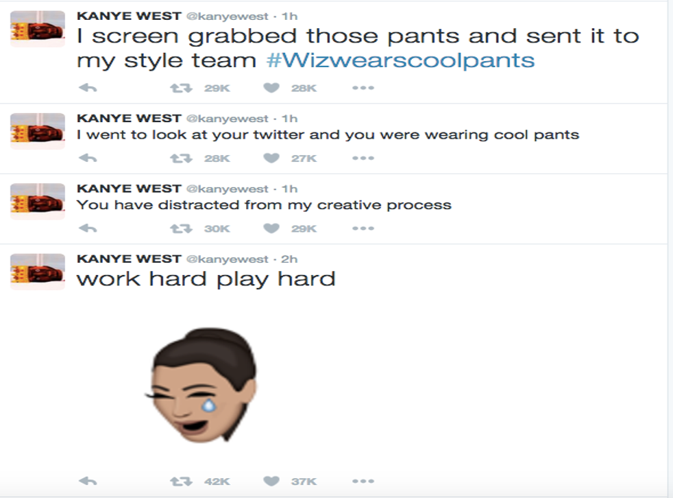 Kanye West A Guide To The Rapper S Twitter Timeline The Independent The Independent