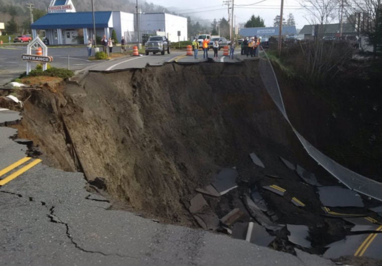 The sinkhole on Thursday had a depth of between 50 and 70 feet