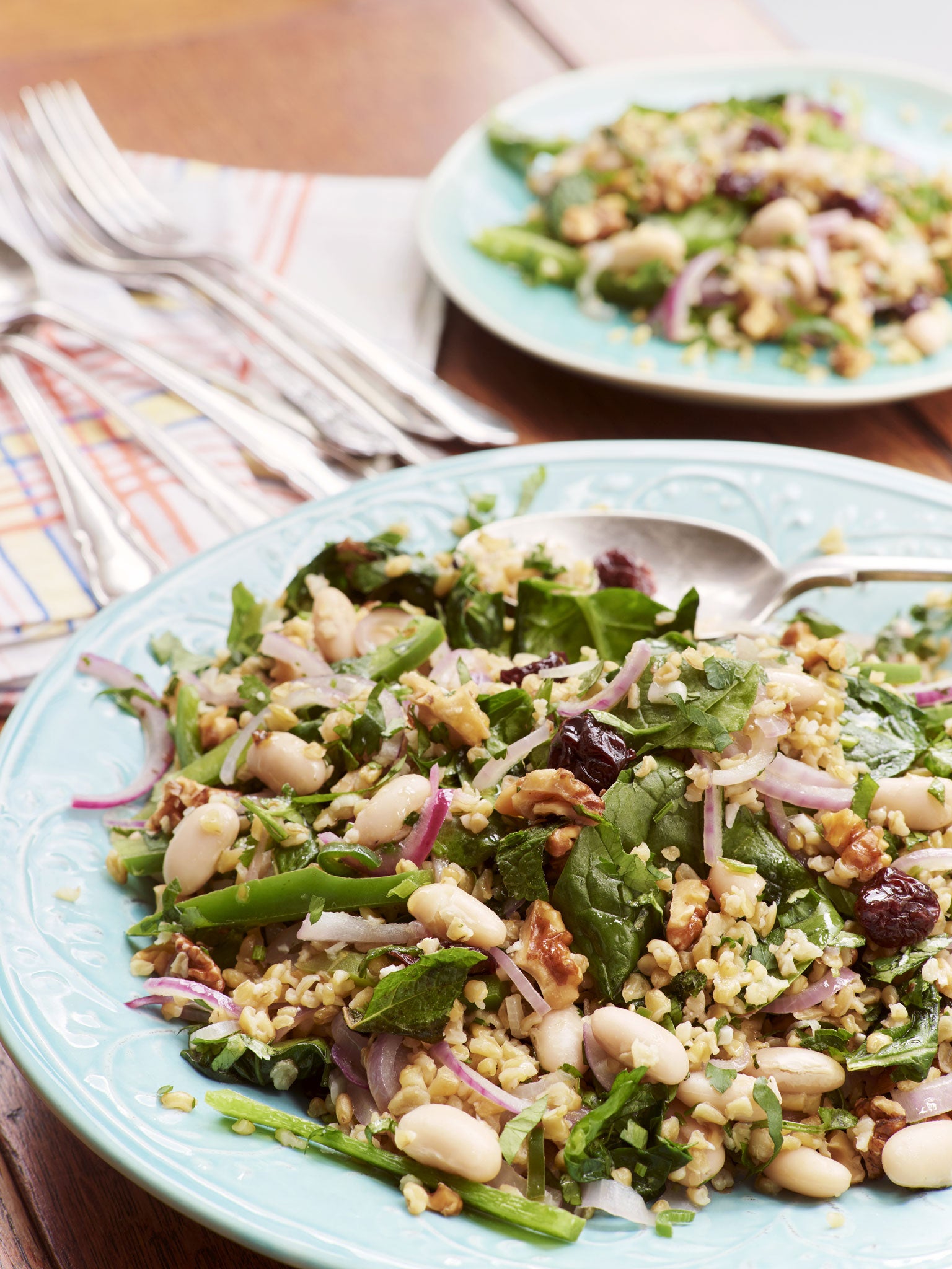 Debora’s cannellini bean and dried cherry salad