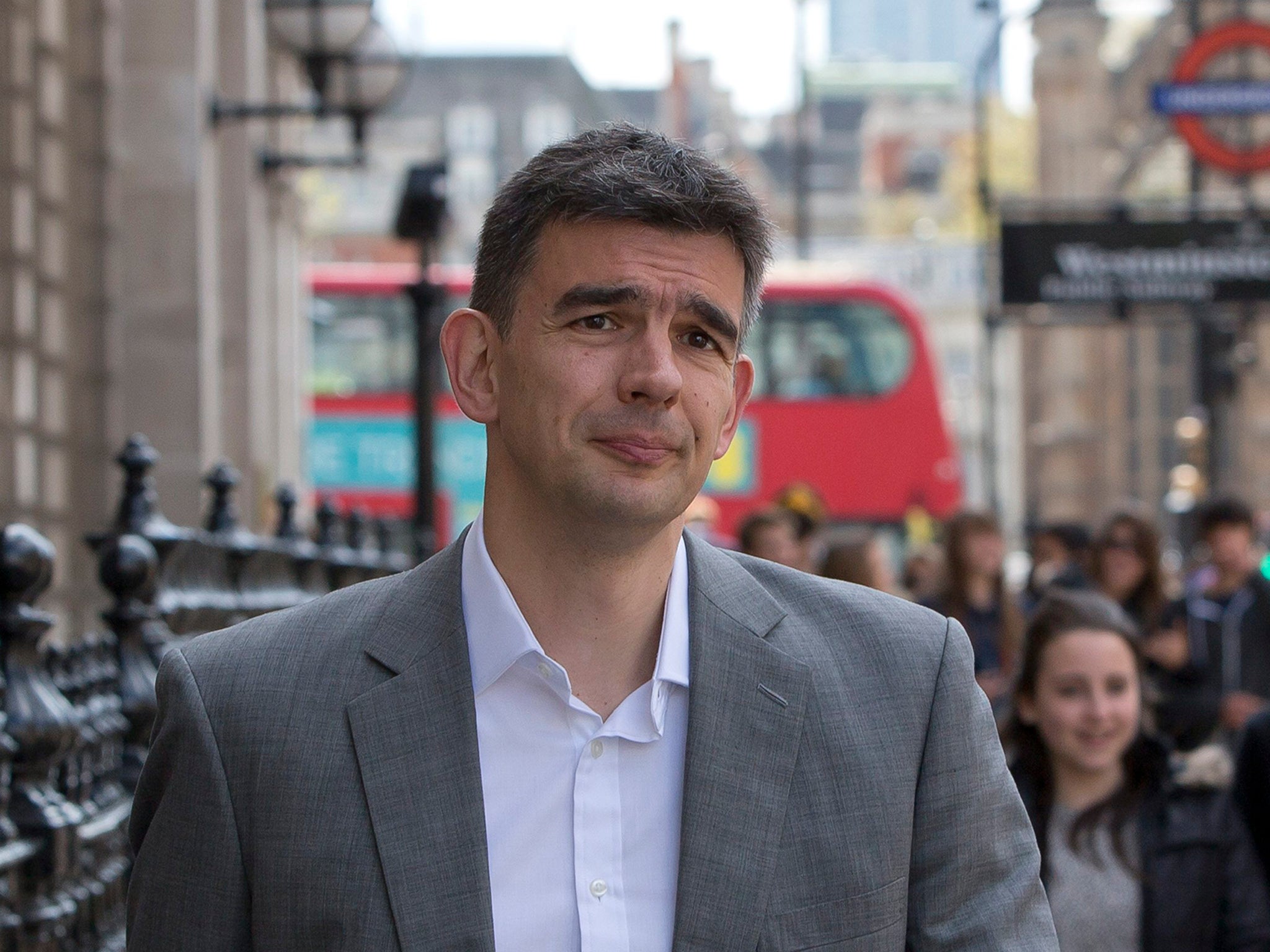 Google's Northern Europe boss Matt Brittin leaves a British parliamentary Public Accounts Committee inquiry into tax avoidance at Portcullis House in London