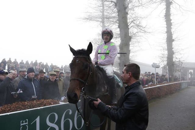 Ruby Walsh riding Djakadam win The Goffs Tyhestes Handicap Steeple Chase at Gowran Park racecourse