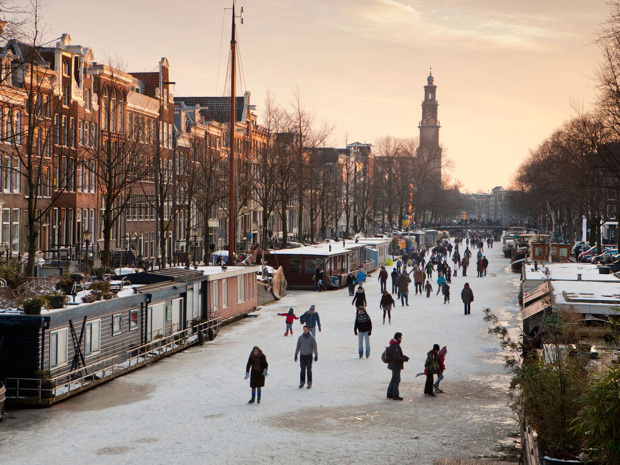 Imagine you’re skating down one of Amsterdam’s frozen canals