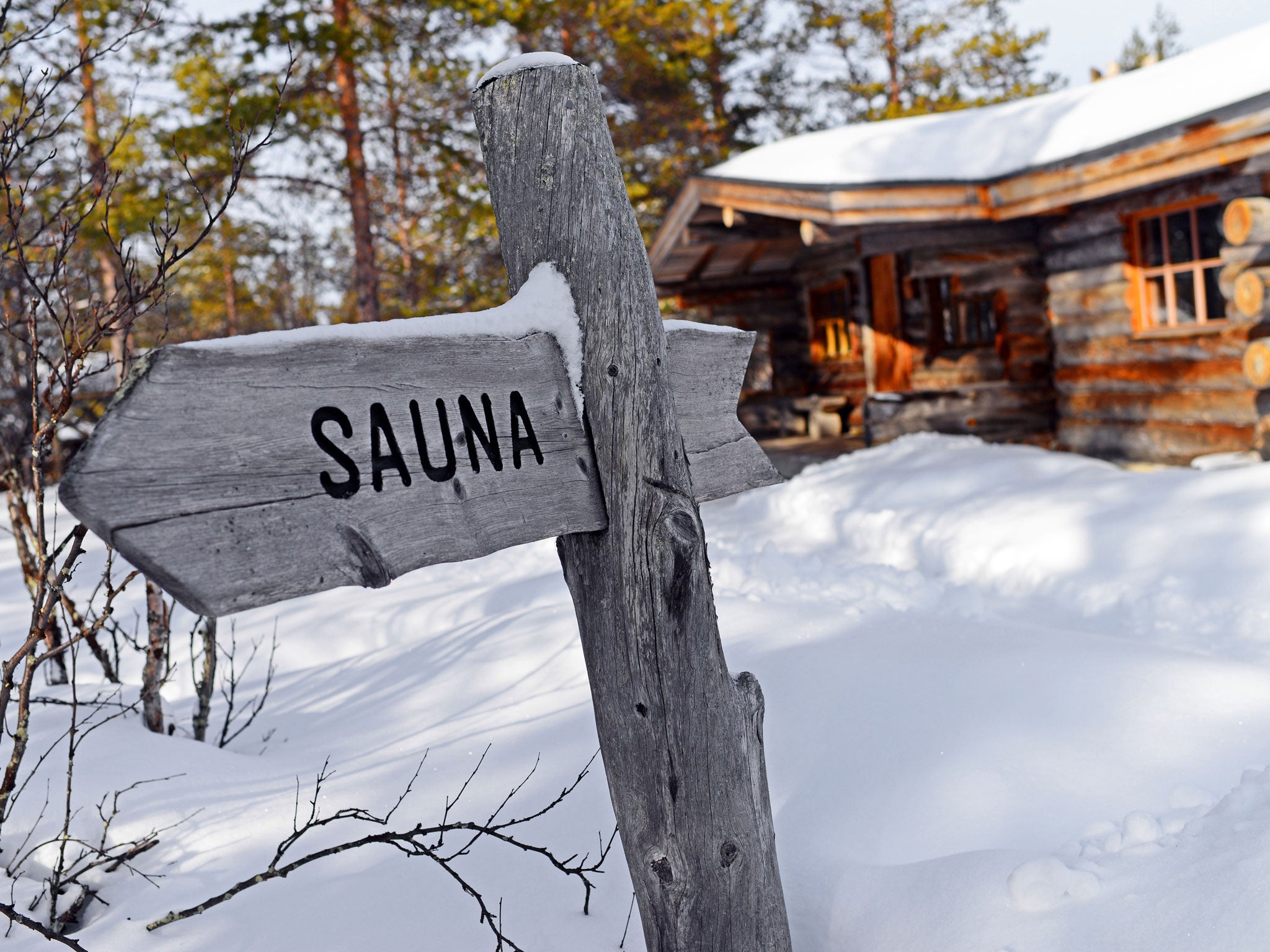 Saunas are an institution in Finland