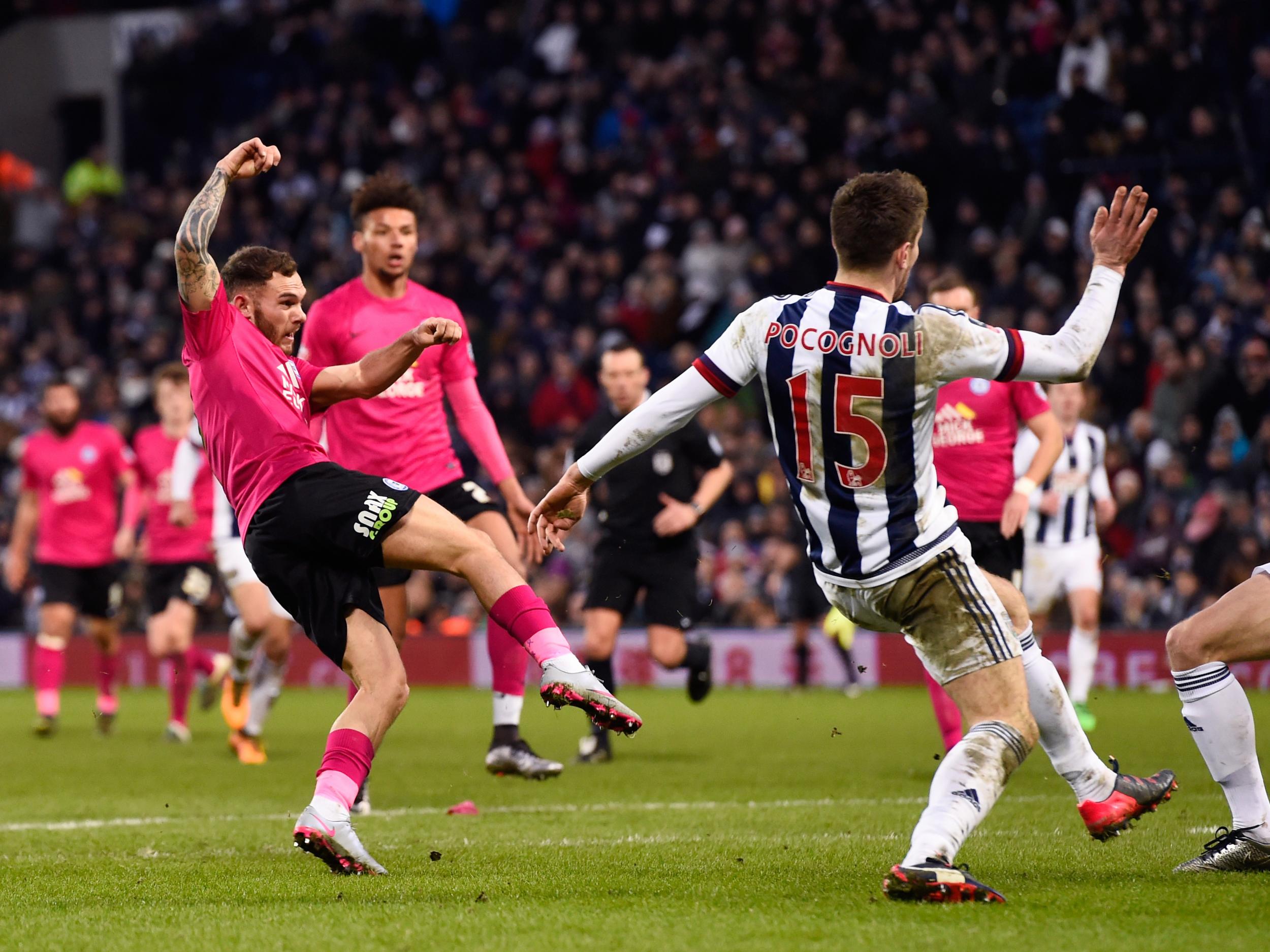 West Brom were twice on the verge of an upset