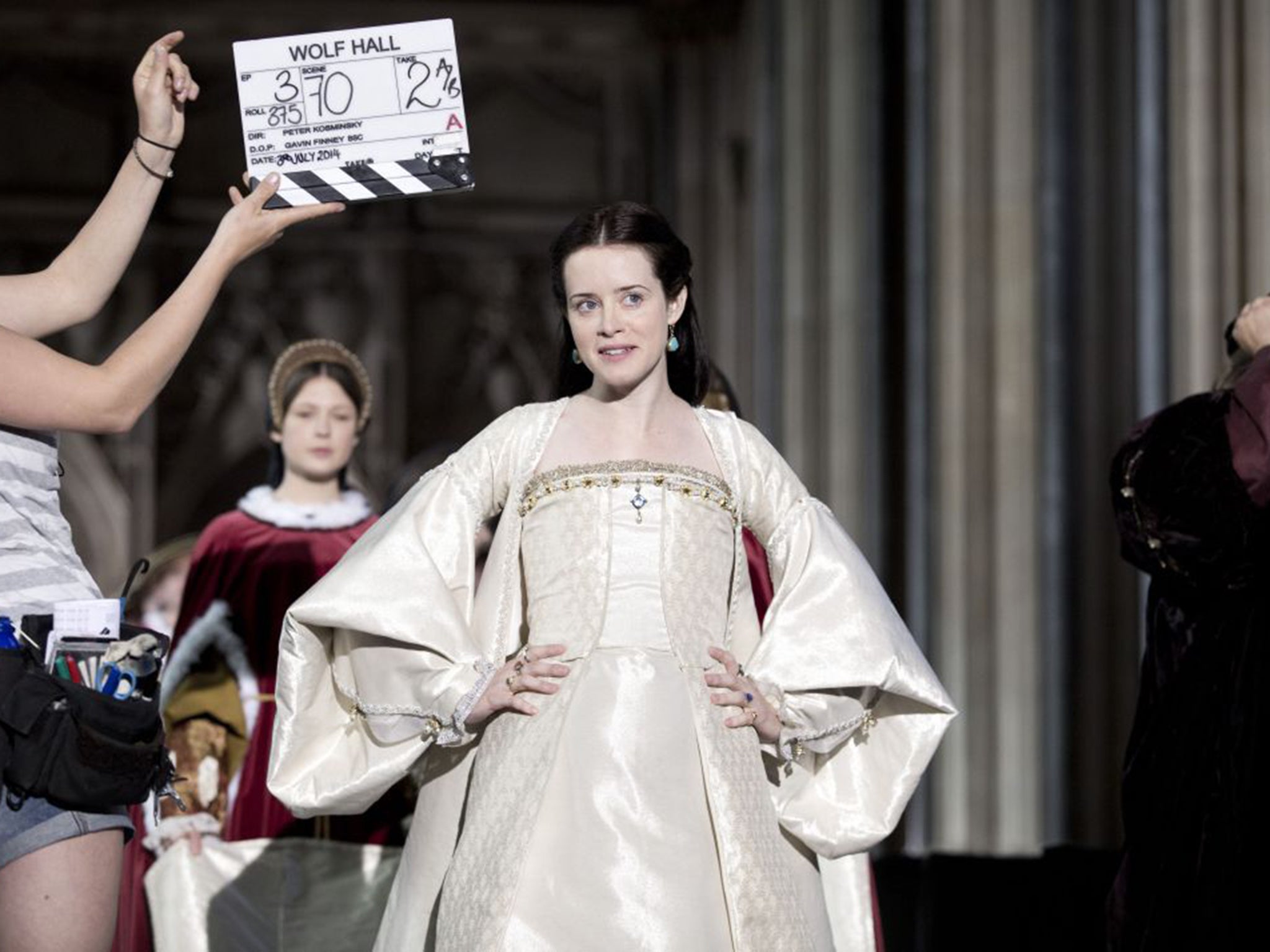 Claire Foy in Hilary Mantel's Wolf Hall; the author's novels are busy reinventing the Tudors for the 21st century (BBC)