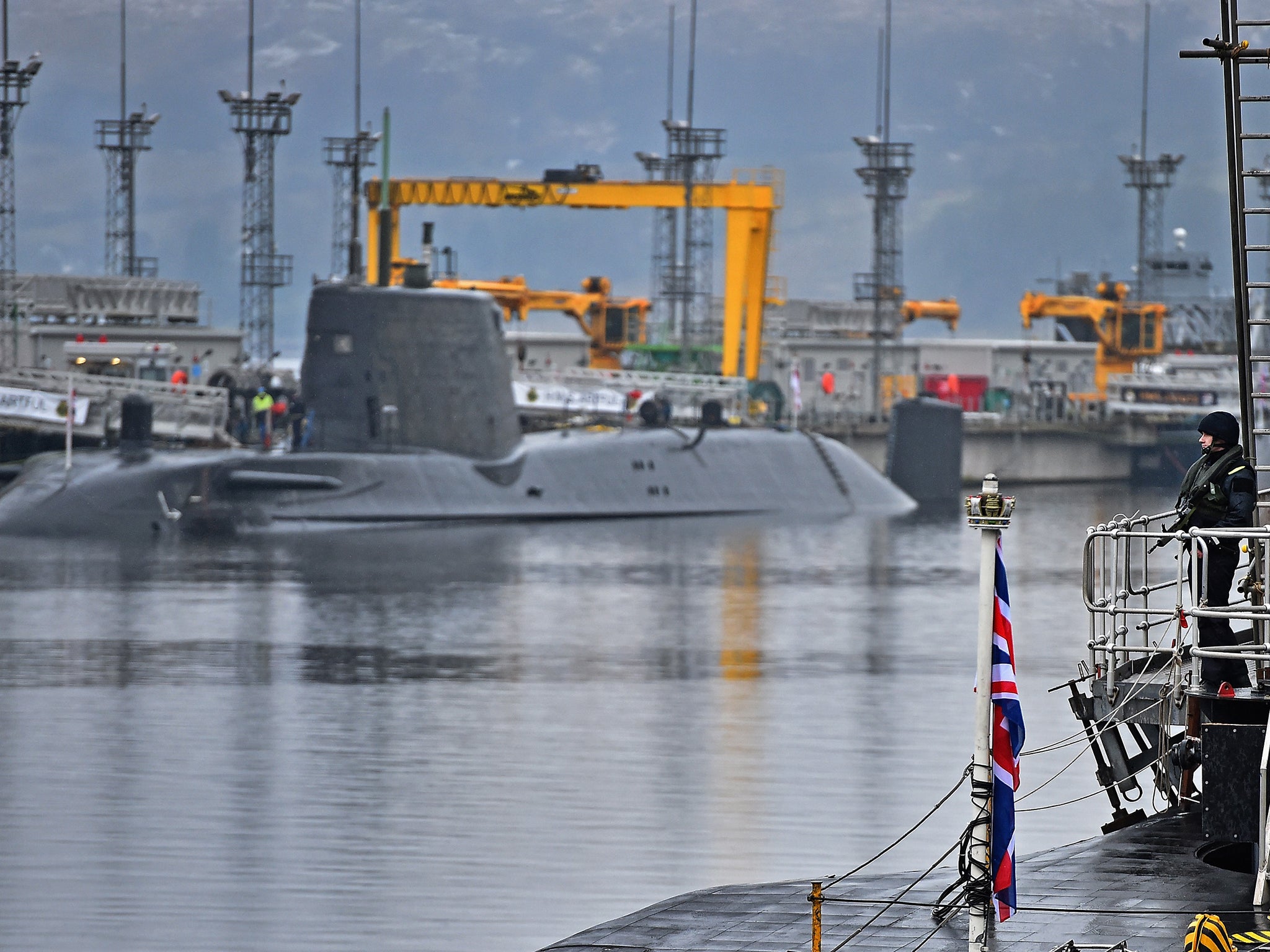 HMS Vigilant, one of four submarines carrying the Trident missile system