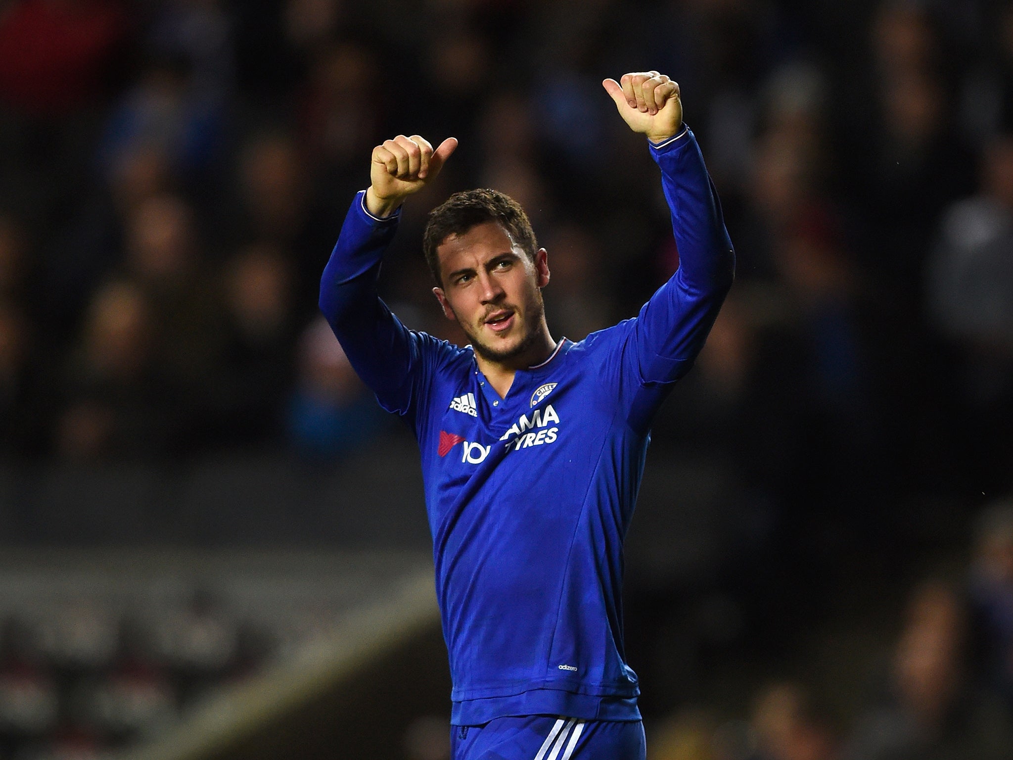 Chelsea forward Eden Hazard finally scored