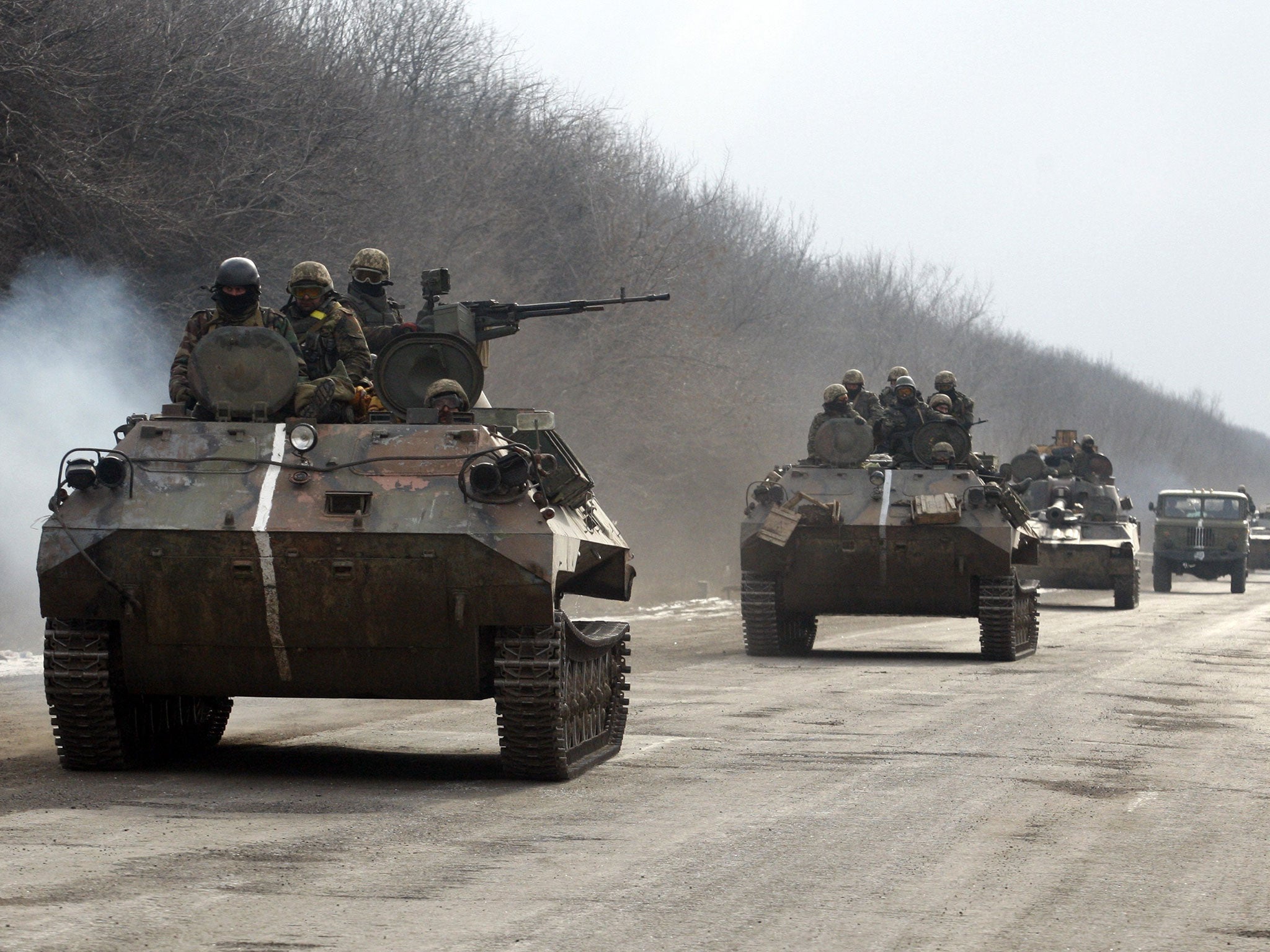 Ukrainian forces in the Donetsk region