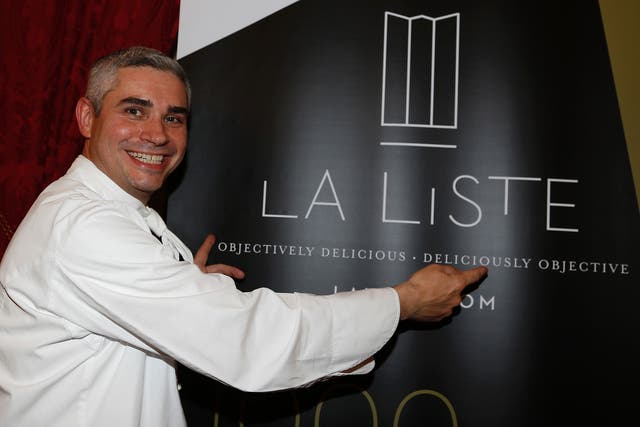 Benoit Violier poses for a photo after being awarded First restaurant of La Liste Award in Paris on 17 December, 2015