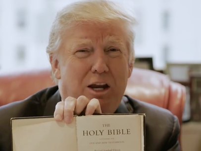 Donald Trump has courted the support of evangelical Christians