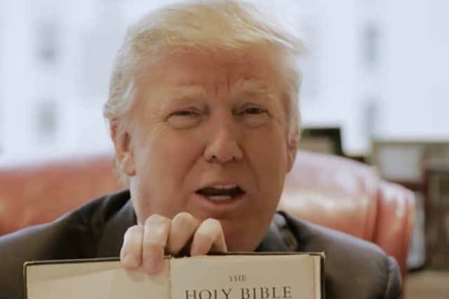Donald Trump relies heavily on the support of Christian fundamentalists