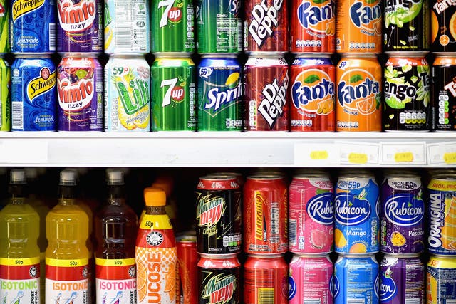 Fizzy drinks contain high levels of added sugar