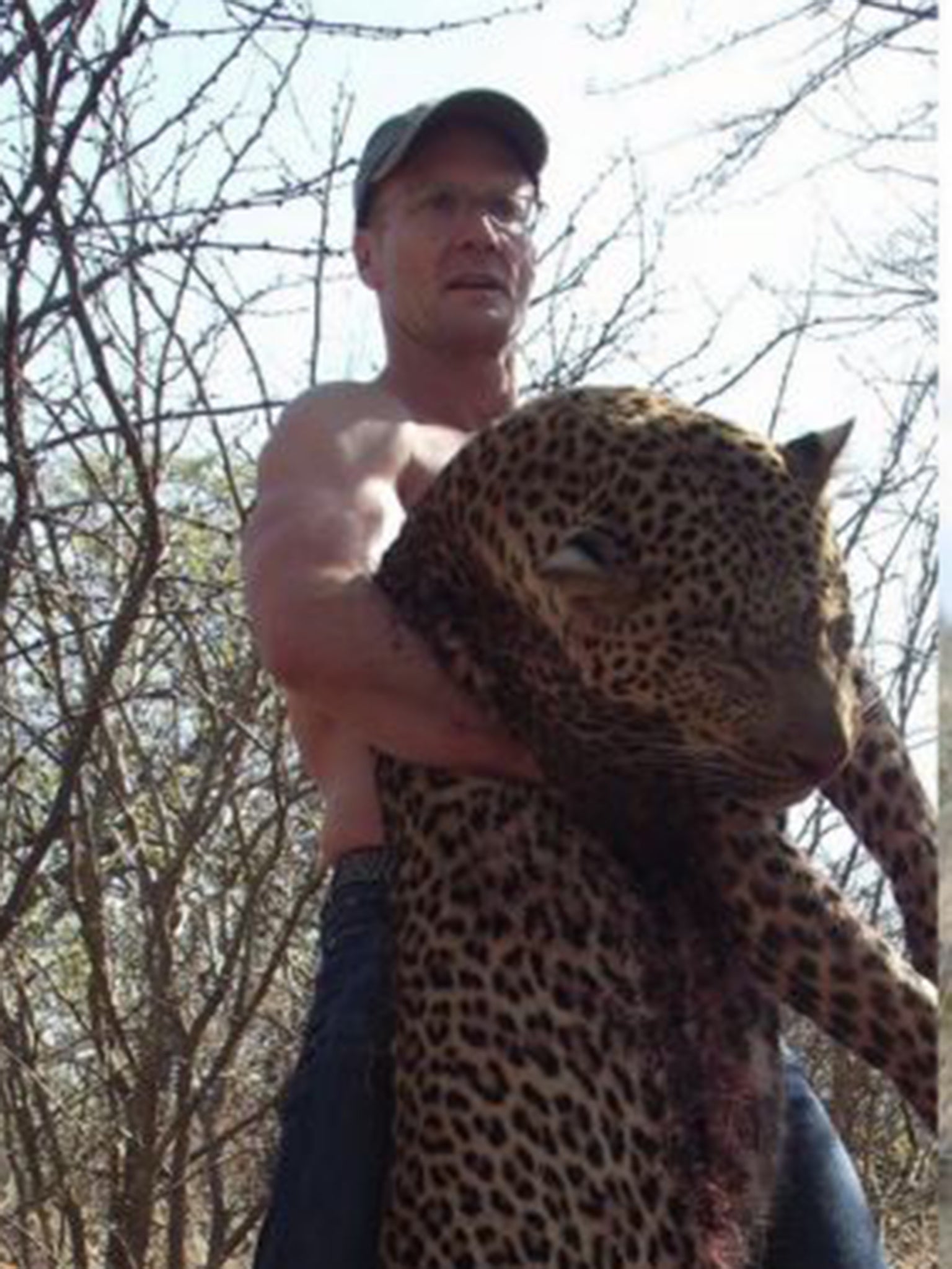 US dentist Walter Palmer, who shot Cecil the lion, with another of his trophies