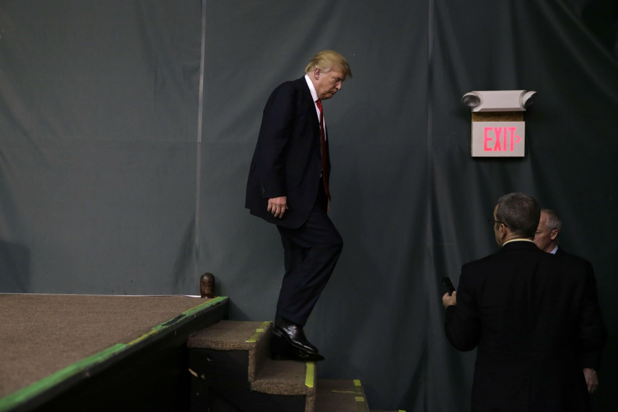 Donald Trump campaigned hard in Iowa