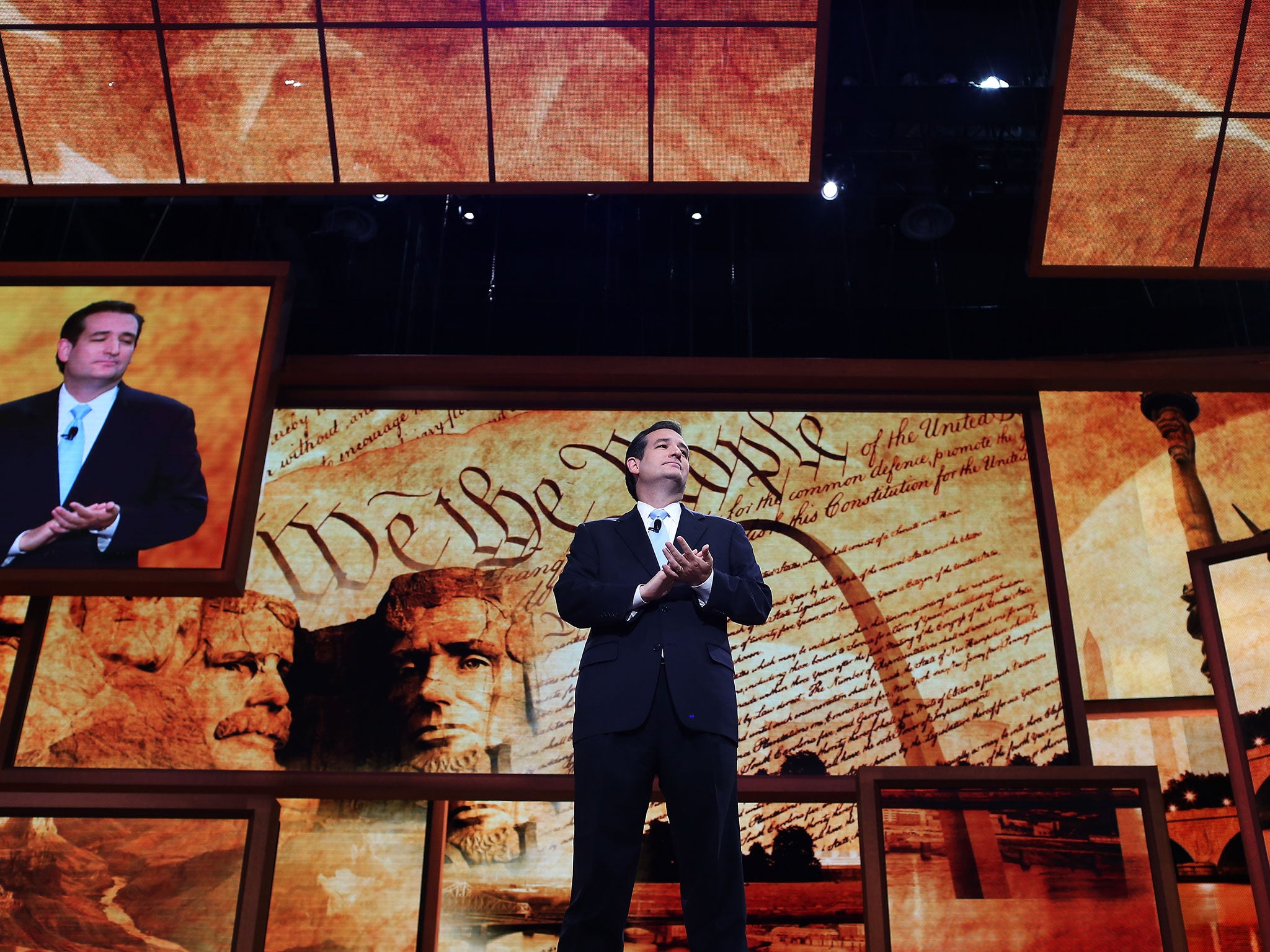 Ted Cruz speaks during the Republican National Convention at the Tampa Bay Times Forum on August 28, 2012 in Tampa, Florida