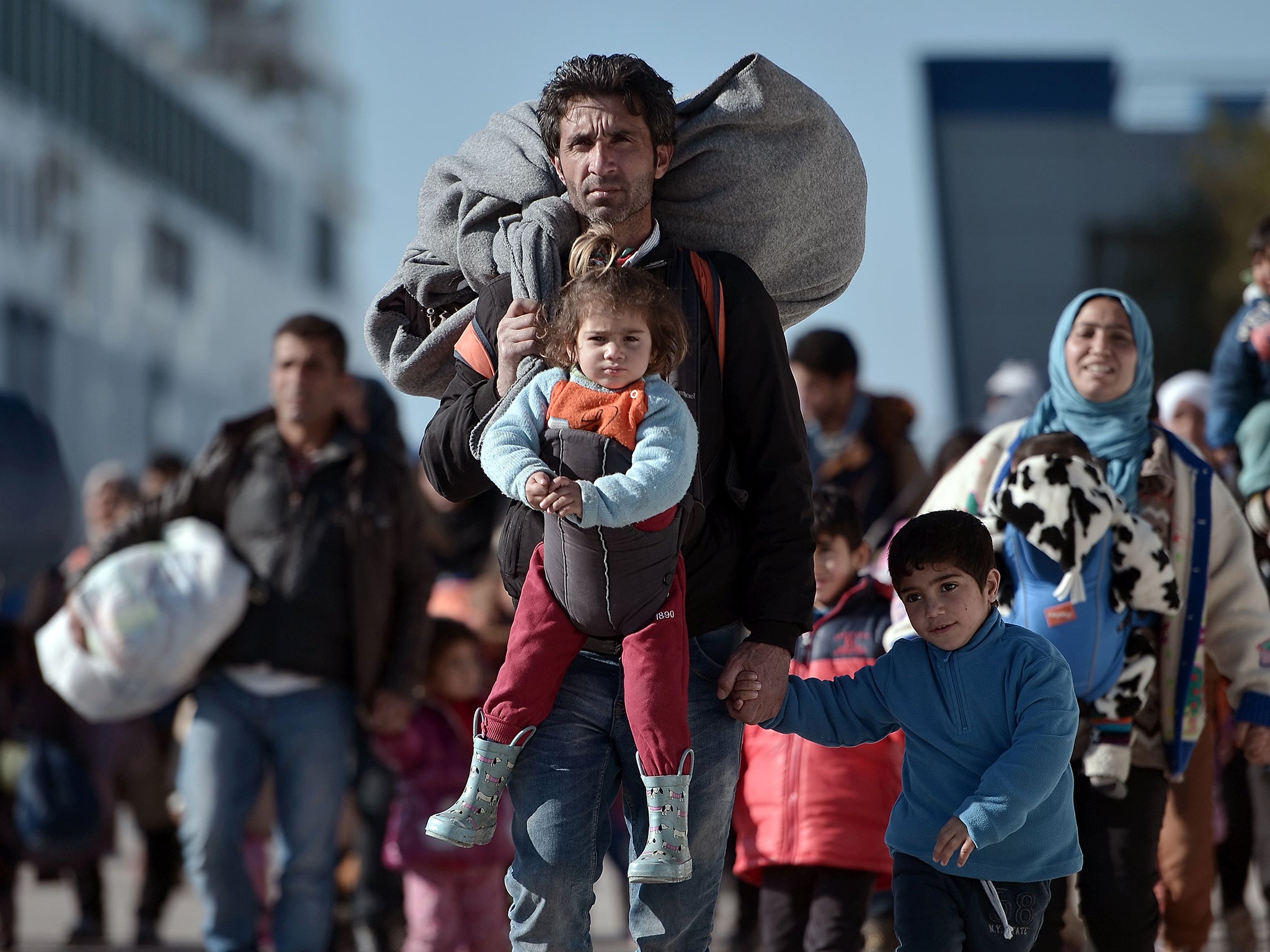 Many family members have been separated en route to Lesbos and Chiros and are scattered across Greece