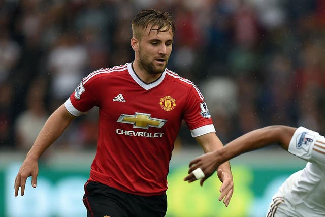 Luke Shaw has returned to Carrington to step up his recovery from a broken leg