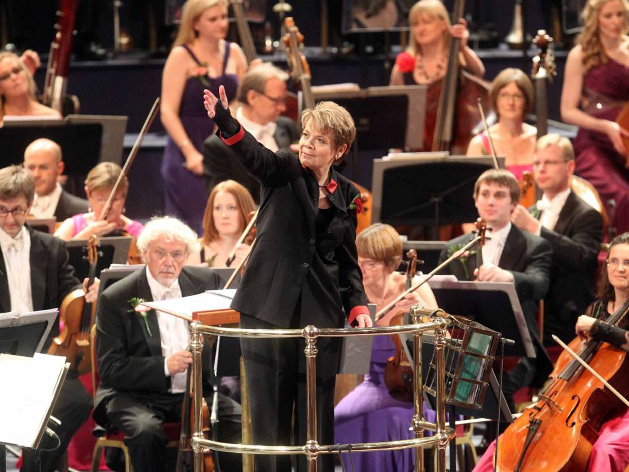 The first woman to conduct the Last Night of the Proms